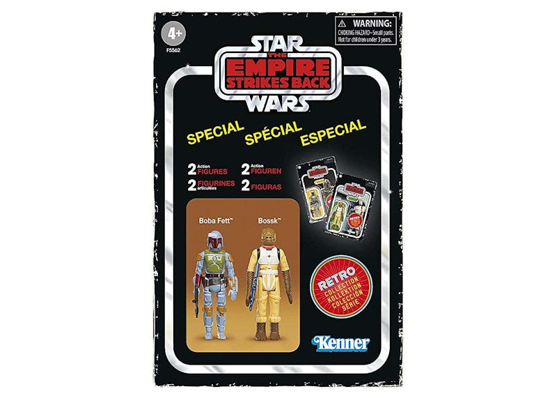 Hasbro Star Wars Retro Collection The Empire Strikes Back Special Bounty Hunter Boba Fett & Bossk Amazon Exclusive Action Figure 2-Pack