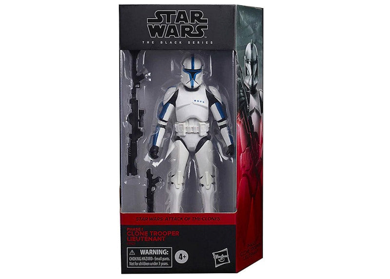 Hasbro Star Wars The Black Series Attack Of The Clones Clone Trooper Lieutenant Action Figure