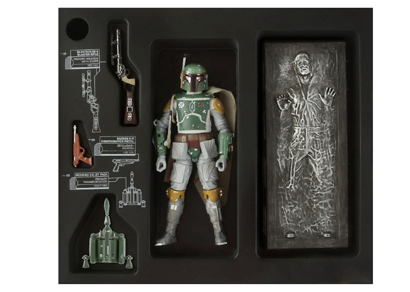 Hasbro Star Wars The Black Series Boba Fett and Han Solo in Carbonite SDCC Exclusive Action Figure