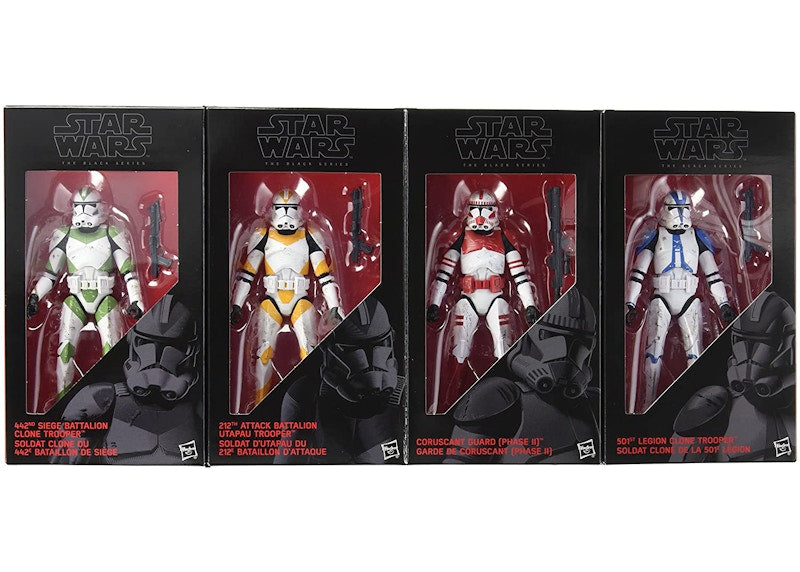 Hasbro Star Wars The Black Series Clone Troopers Entertainment Earth 4-Pack Action Figure