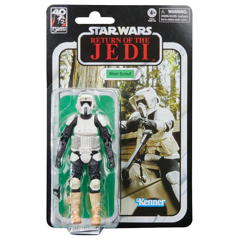 Hasbro Star Wars The Black Series ROTJ 40th Anniversary Biker Scout Action Figure