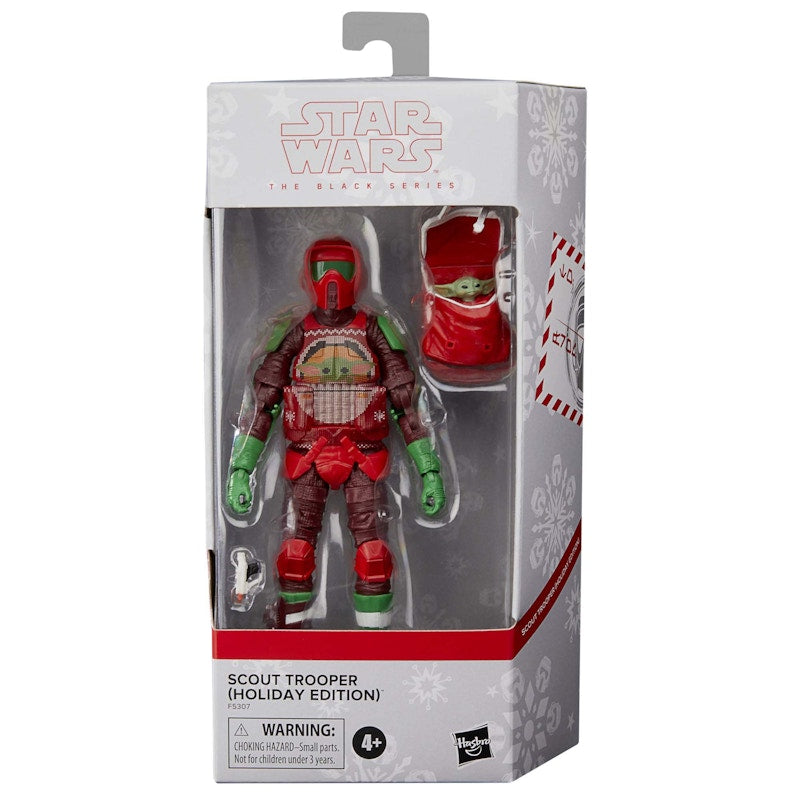 Hasbro Star Wars The Black Series Scout Trooper (Holiday Edition) Walmart Exclusive Action Figure