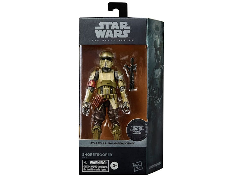 Hasbro Star Wars The Black Series The Mandalorian Shoretrooper Carbonized Action Figure Gold