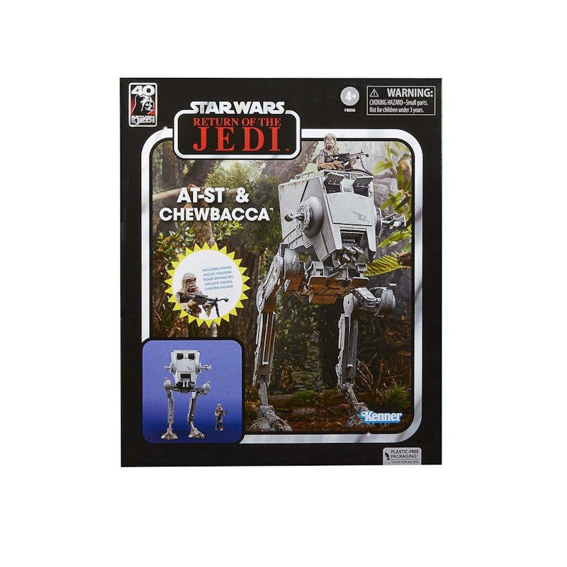 Hasbro Star Wars The Vintage Collection ROTJ AT-ST and Chewbacca Action Figure