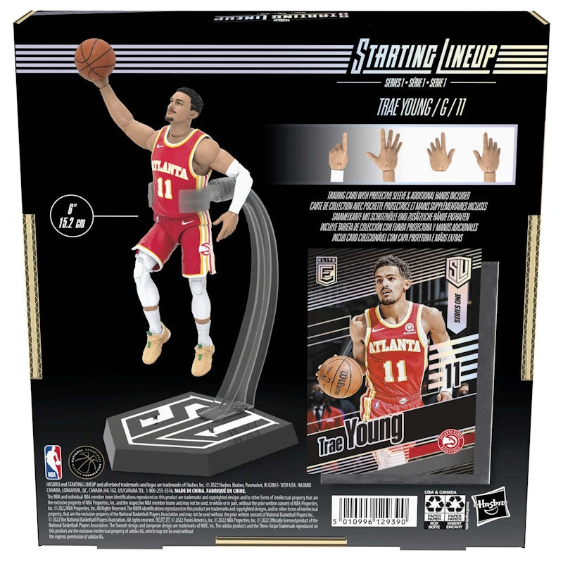 Hasbro Starting Lineup NBA Season 1 Atlanta Hawks Trae Young Action Figure