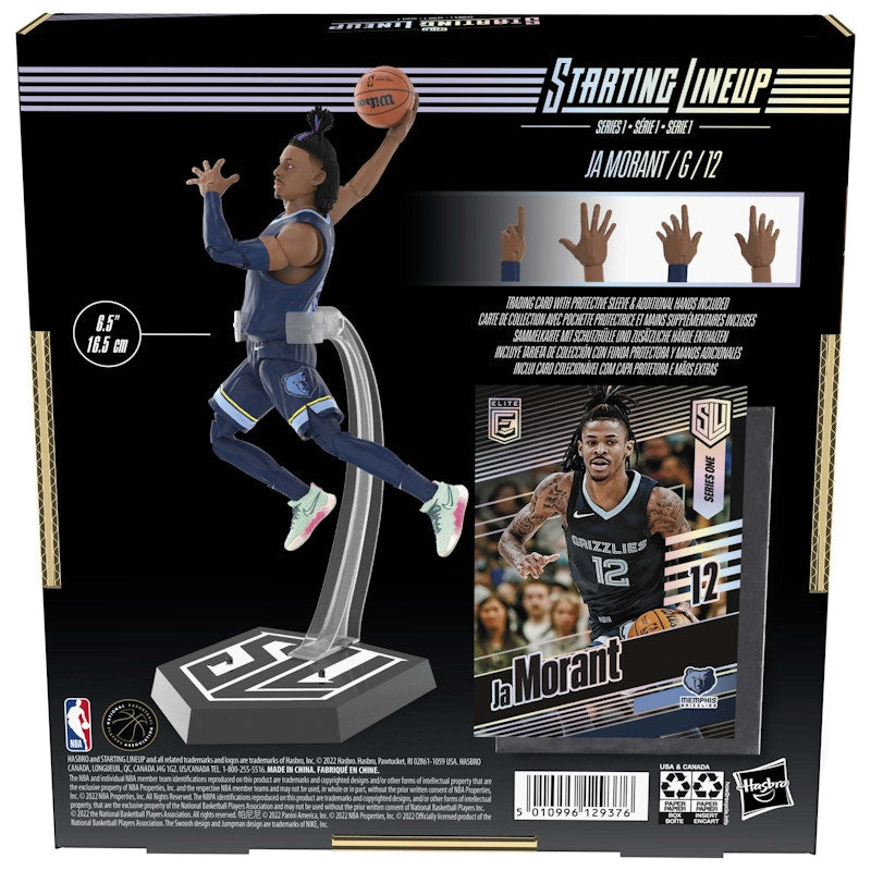 Hasbro Starting Lineup NBA Season 1 Memphis Grizzlies Ja Morant Action Figure