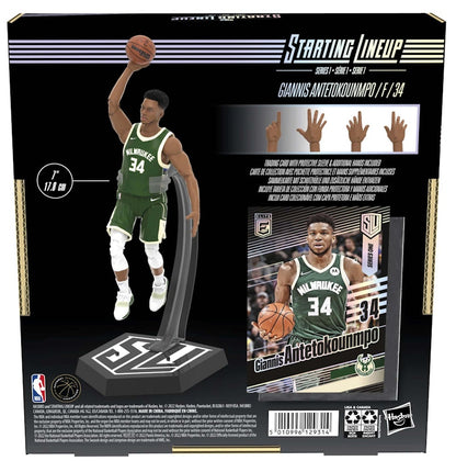 Hasbro Starting Lineup NBA Season 1 Milwaukee Bucks Giannis Antetokounmpo Action Figure