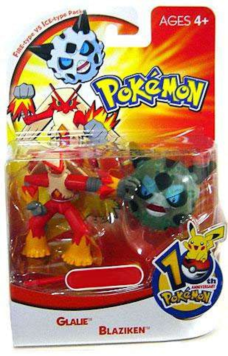 Hasbro Pokemon 10th Anniversary Fire Type vs. Ice Type Pack Glalie & Blaziken Target Exclusive Mini Figure (Set of 2)