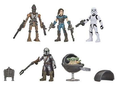 Hasbro Star Wars Mission Fleet Defend the Child The Mandalorian, The Child, Cara Dune, IG-11 & Stormtrooper Figure (5-Pack)