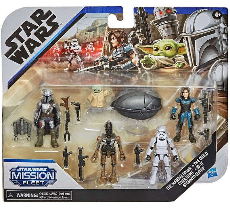 Hasbro Star Wars Mission Fleet Defend the Child The Mandalorian, The Child, Cara Dune, IG-11 & Stormtrooper Figure (5-Pack)