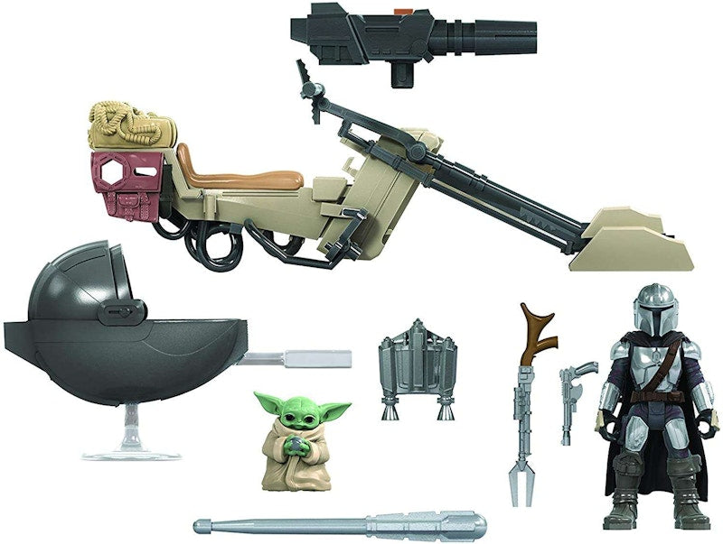 Hasbro Star Wars Mission Fleet Mandalorian & Child with Speeder Bike Vehicle & Figure
