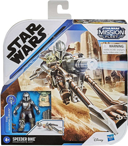 Hasbro Star Wars Mission Fleet Mandalorian & Child with Speeder Bike Vehicle & Figure
