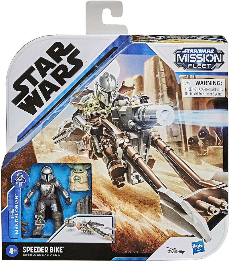Hasbro Star Wars Mission Fleet Mandalorian & Child with Speeder Bike Vehicle & Figure