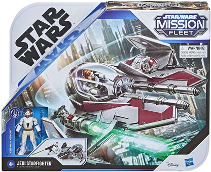 Hasbro Star Wars Mission Fleet Obi-Wan Kenobi & Jedi Starfighter Vehicle & Figure