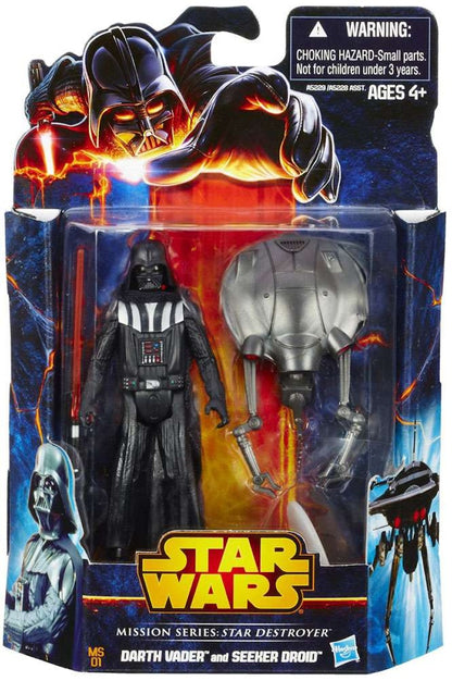Hasbro Star Wars Mission Series Darth Vader & Seeker Droid Star Destroyer Action Figure (2-Pack)