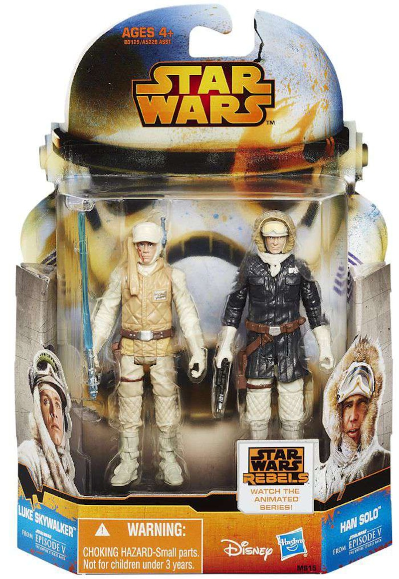 Hasbro Star Wars Mission Series Luke Skywalker & Han Solo Hoth Action Figure (2-Pack)