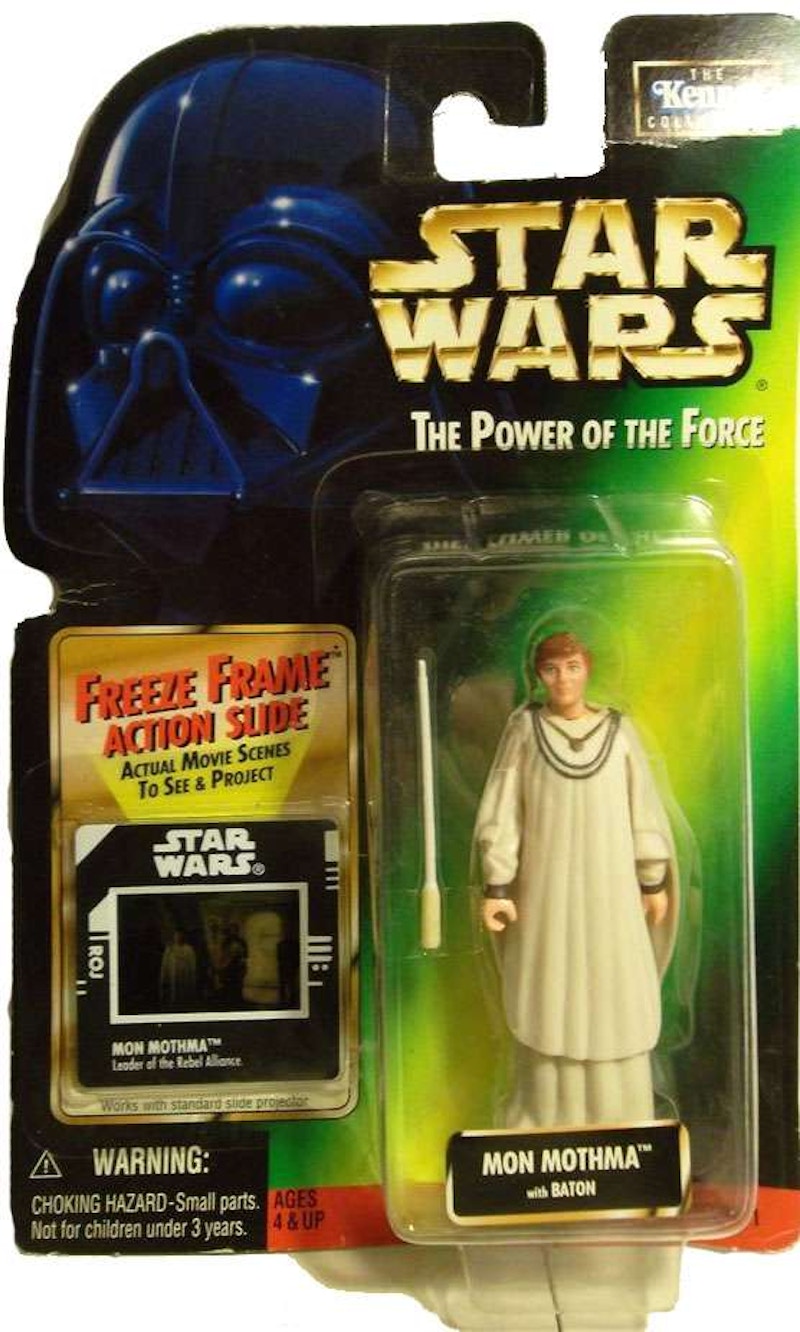 Hasbro Star Wars Power of the Force Freeze Frame Mon Mothma with Baton Action Figure