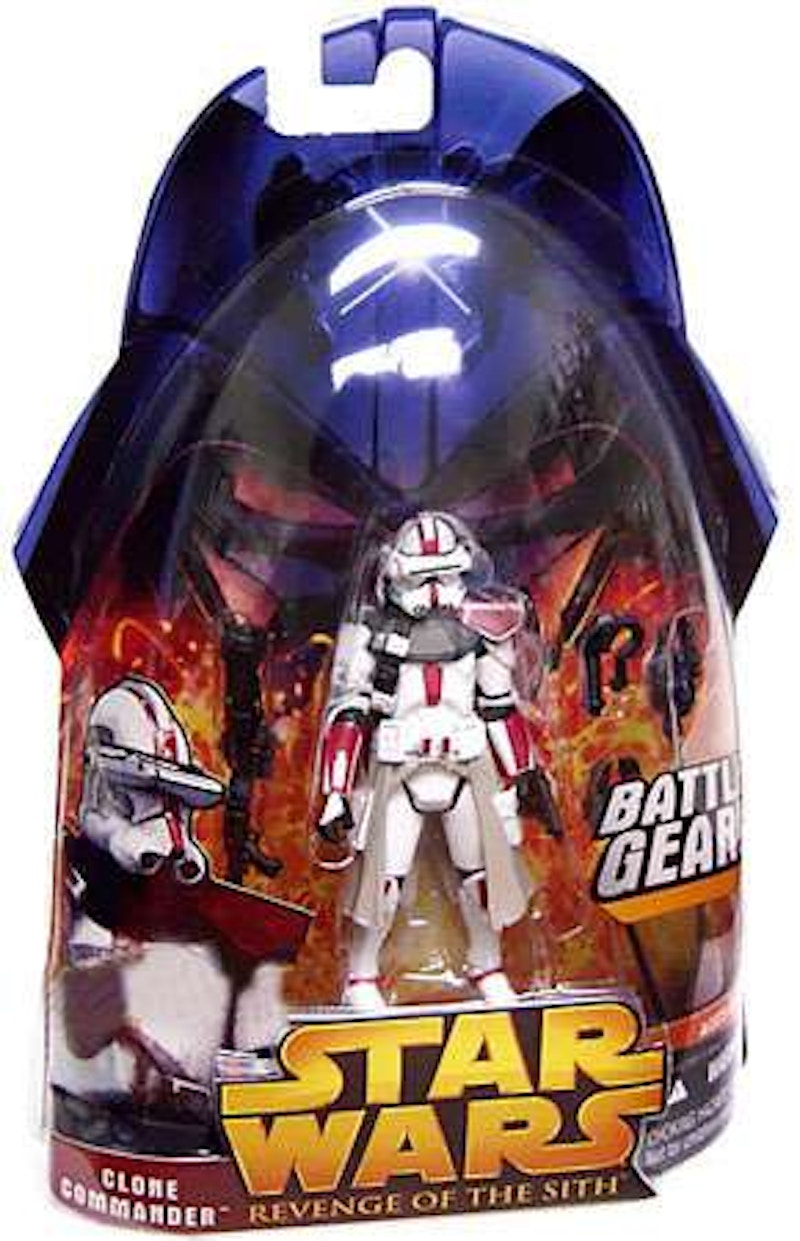 Hasbro Star Wars Red Clone Commander Battle Gear Action Figure