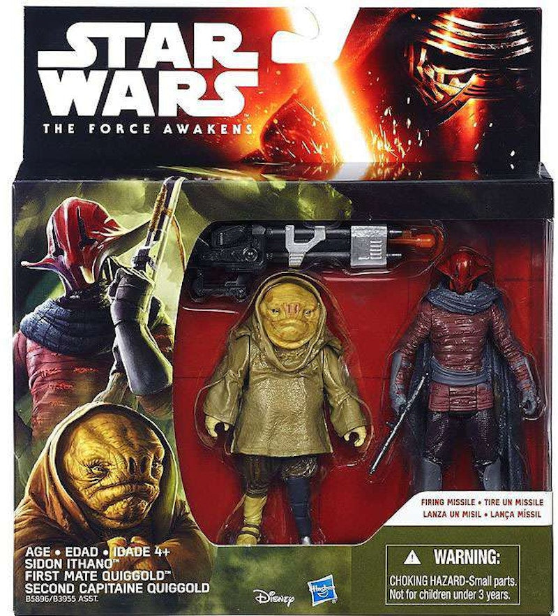 Hasbro Star Wars The Force Awakens Sidon Ithano & First Mate Quiggold Action Figure (2-Pack)