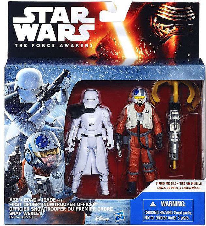 Hasbro Star Wars The Force Awakens Snap Wexley & Snowtrooper Officer Action Figure (2-Pack)