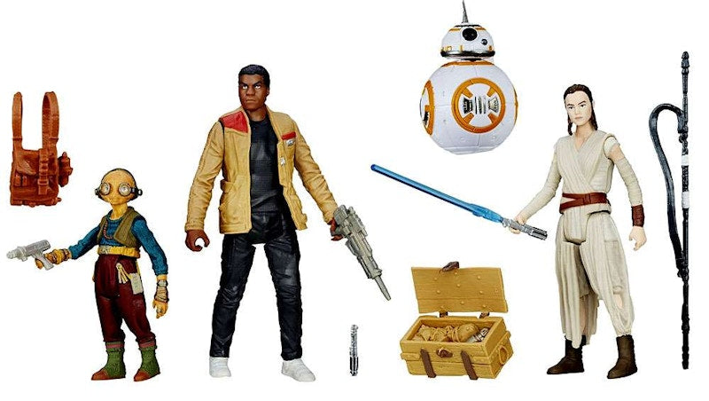 Hasbro Star Wars The Force Awakens Takodana Encounter Maz Kanata, Rey, BB-8 & Finn Action Figure (4-Pack)