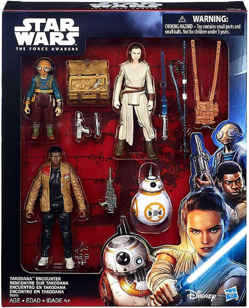Hasbro Star Wars The Force Awakens Takodana Encounter Maz Kanata, Rey, BB-8 & Finn Action Figure (4-Pack)