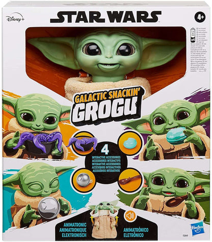 Hasbro Star Wars The Mandalorian Galactic Snackin' Grogu Animatronic Action Figure