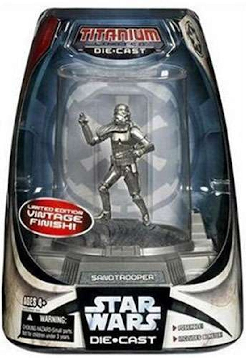 Hasbro Star Wars Titanium Series Sandtrooper Vintage Finish Diecast Figure