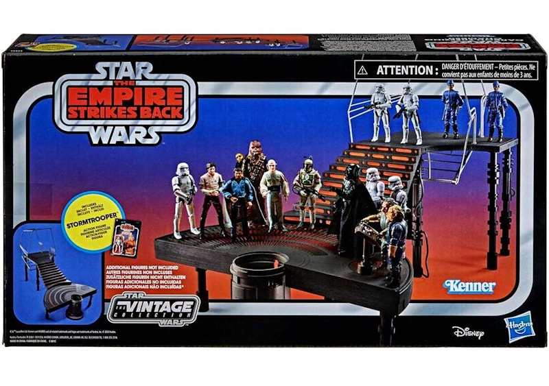 Hasbro Star Wars Vintage Collection Carbon Freezing Chamber Stormtrooper & Han Solo in Carbonite Block Playset