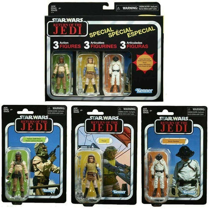 Hasbro Star Wars Vintage Collection Vizam, Vedain & Brock Starsher Tatooine Skiff Guards Action Figure (3-Pack)