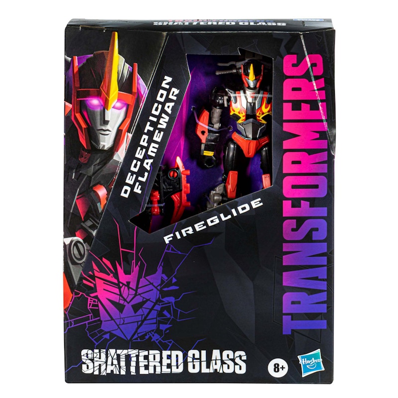 Hasbro Transformers Generations Shattered Glass Collection Decepticon Flamewar with Fireglide Hasbro Pulse Exclusive Action Figure