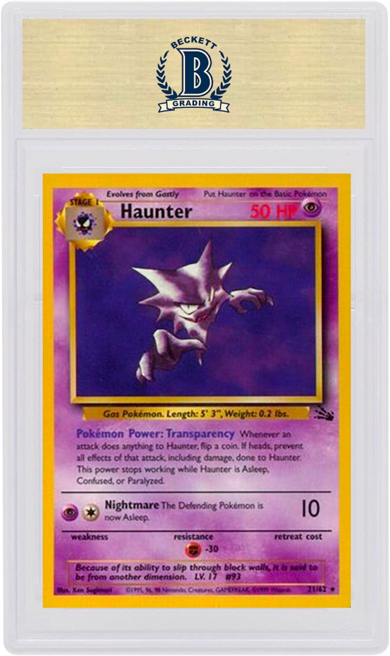 Haunter-Holo 1999 Pokemon TCG Fossil #6/62 (PSA or BGS Graded)