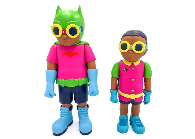 Hebru Brantley Flynamic Duo- Batboy & Sparrow Set of 2 Sculptures