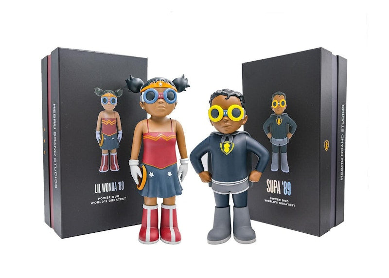 Hebru Brantley Power Duo Figure Set Black/Red