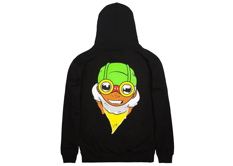 Hebru Brantley x BAIT Fly Boy Hoodie Black