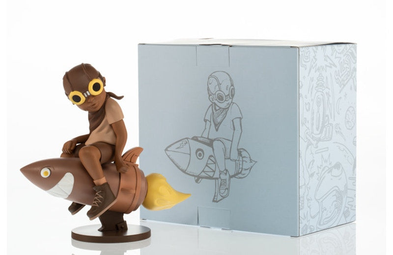 Hebru Brantley x Billionaire Boys Club x Bait Beyond The Beyond Fly Boy Figure 9 Inches Sepia