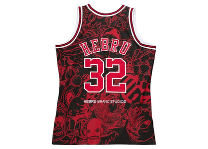 Hebru Brantley x Mitchell & Ness Chicago Bulls Jersey Red/Black
