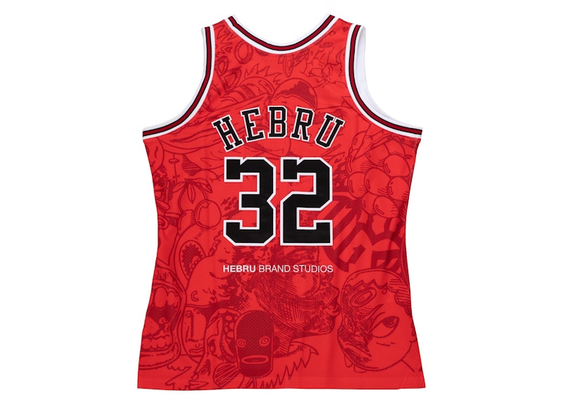 Hebru Brantley x Mitchell & Ness Chicago Bulls Jersey White/Red