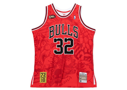 Hebru Brantley x Mitchell & Ness Chicago Bulls Jersey White/Red