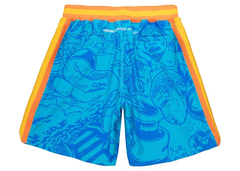 Hebru Brantley x Mitchell & Ness Seattle Sonics Shorts Blue