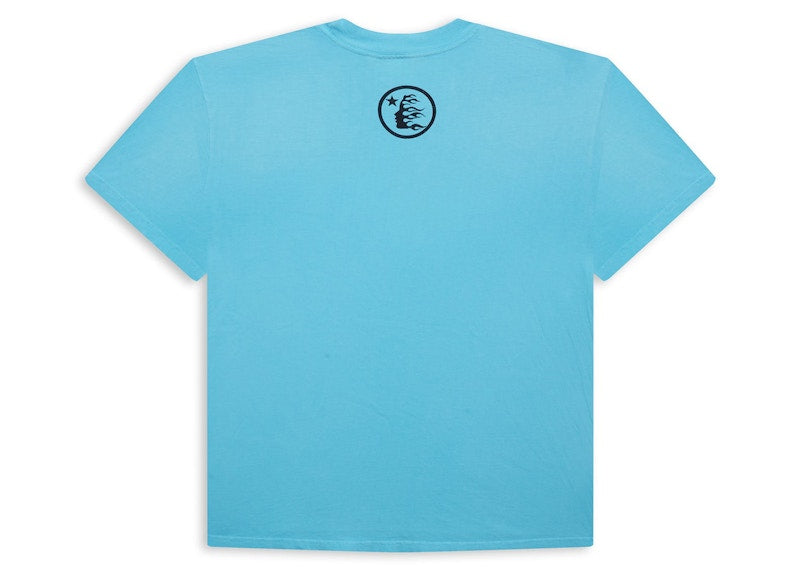 Hellstar Box Logo T-Shirt Blue