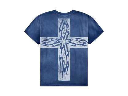 Hellstar Carry Your Cross Tee Navy