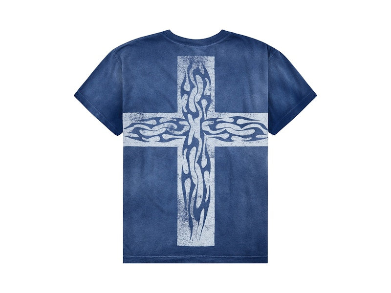 Hellstar Carry Your Cross Tee Navy