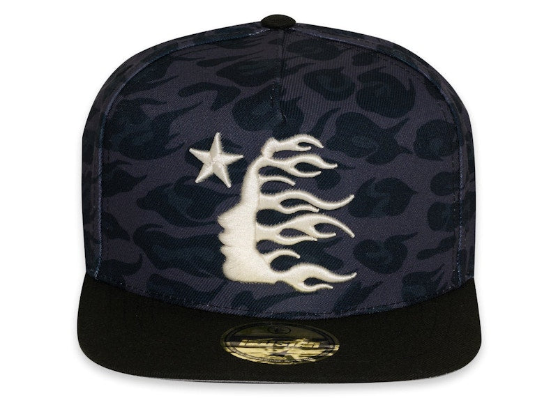 Hellstar Cheetah Print Snapback Hat Black