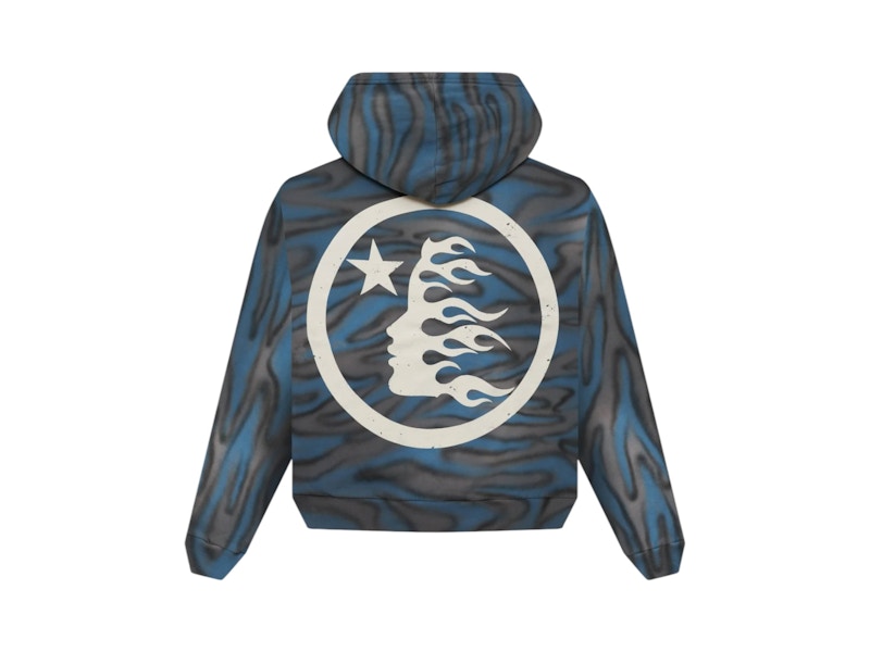 Hellstar Classic Logo Airbrush Zip-Up Blue