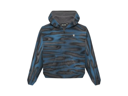Hellstar Classic Logo Airbrush Zip-Up Blue