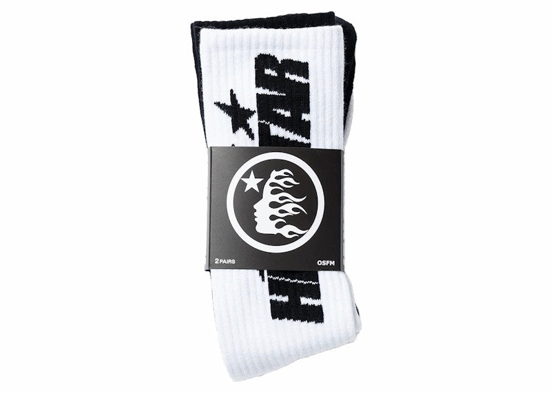 Hellstar Classic Socks (2 Pack) White/Black