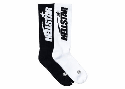 Hellstar Classic Socks (2 Pack) White/Black