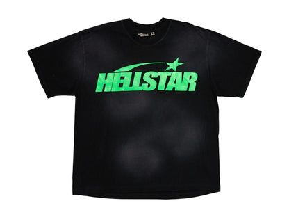 Hellstar Classic T-shirt (Gel Print) Black/Green