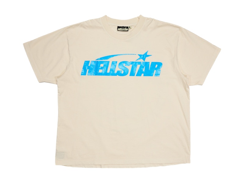 Hellstar Classic T-shirt (Gel Print) White/Blue